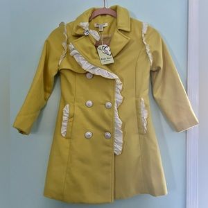 Girl’s Yellow Pea Coat